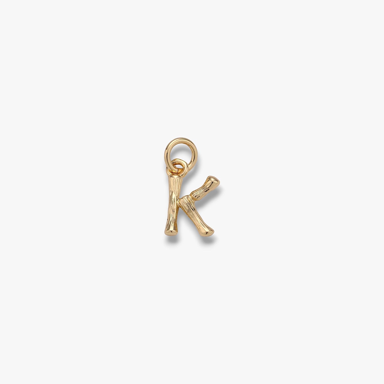 Bamboo Letter Charm
