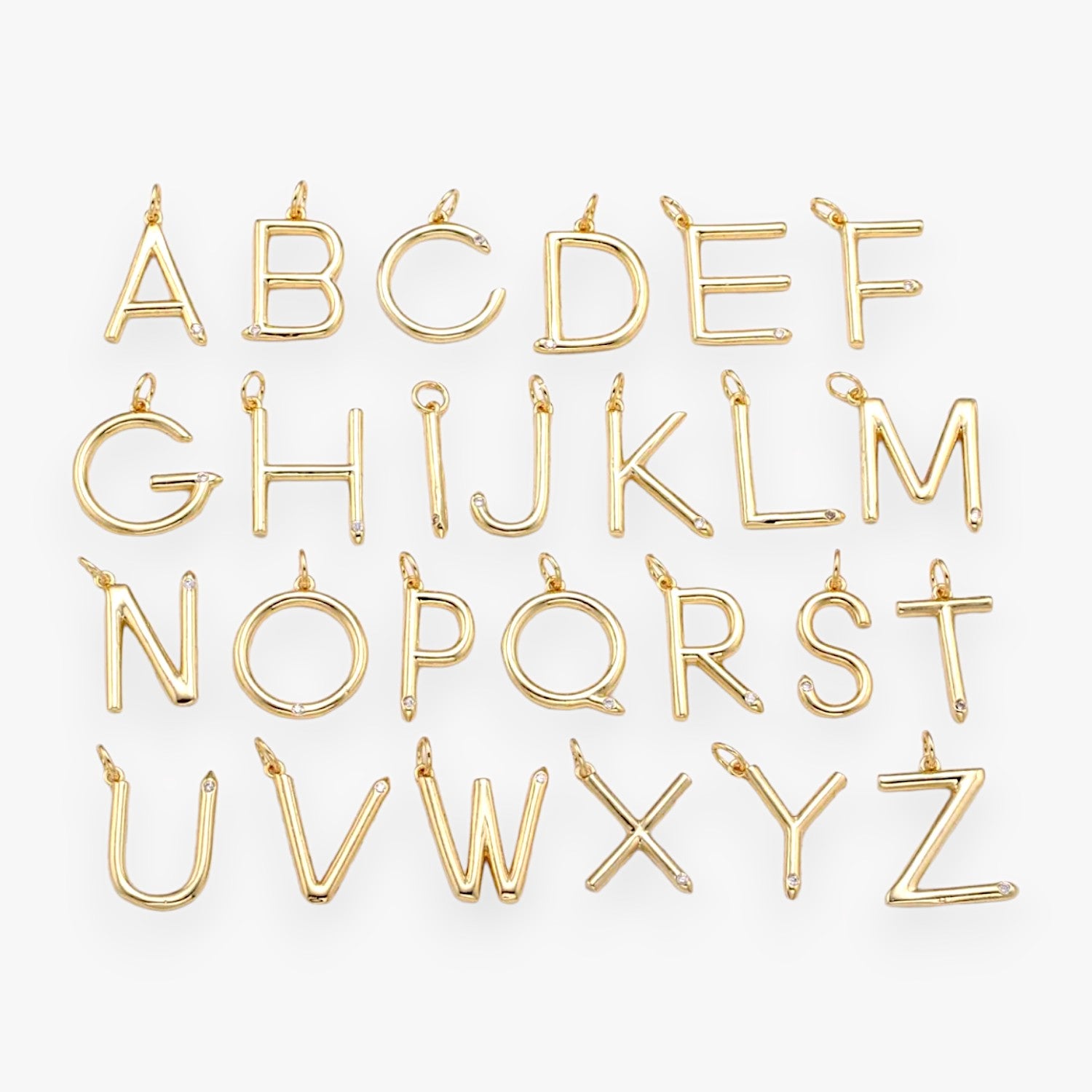 Essential Pave Custom Letter Charm