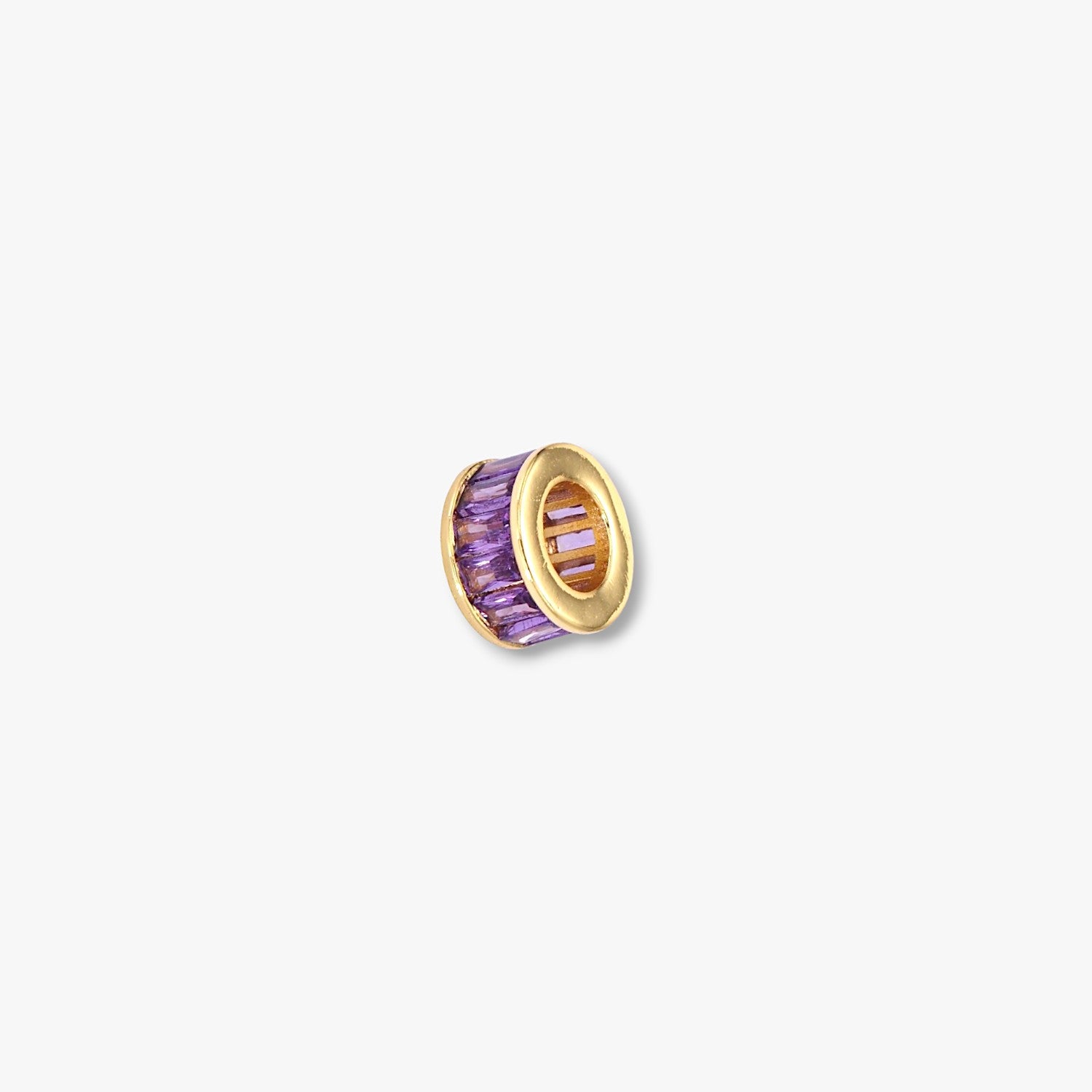 Birthstone Baguette Infinity Bead