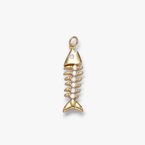 Riches Retro Fishbone Charm