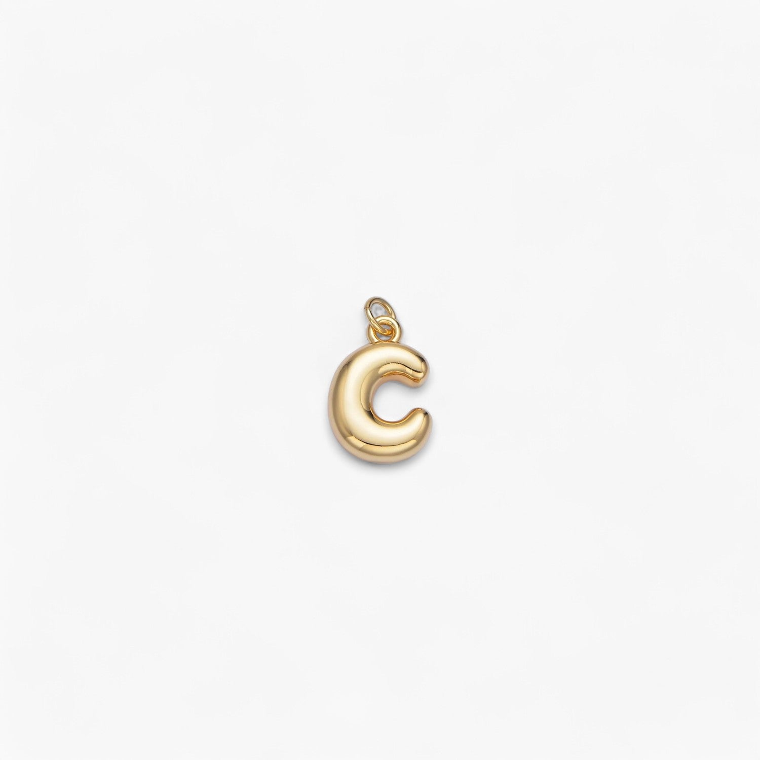 Mini Retro Bubble Letter Charm