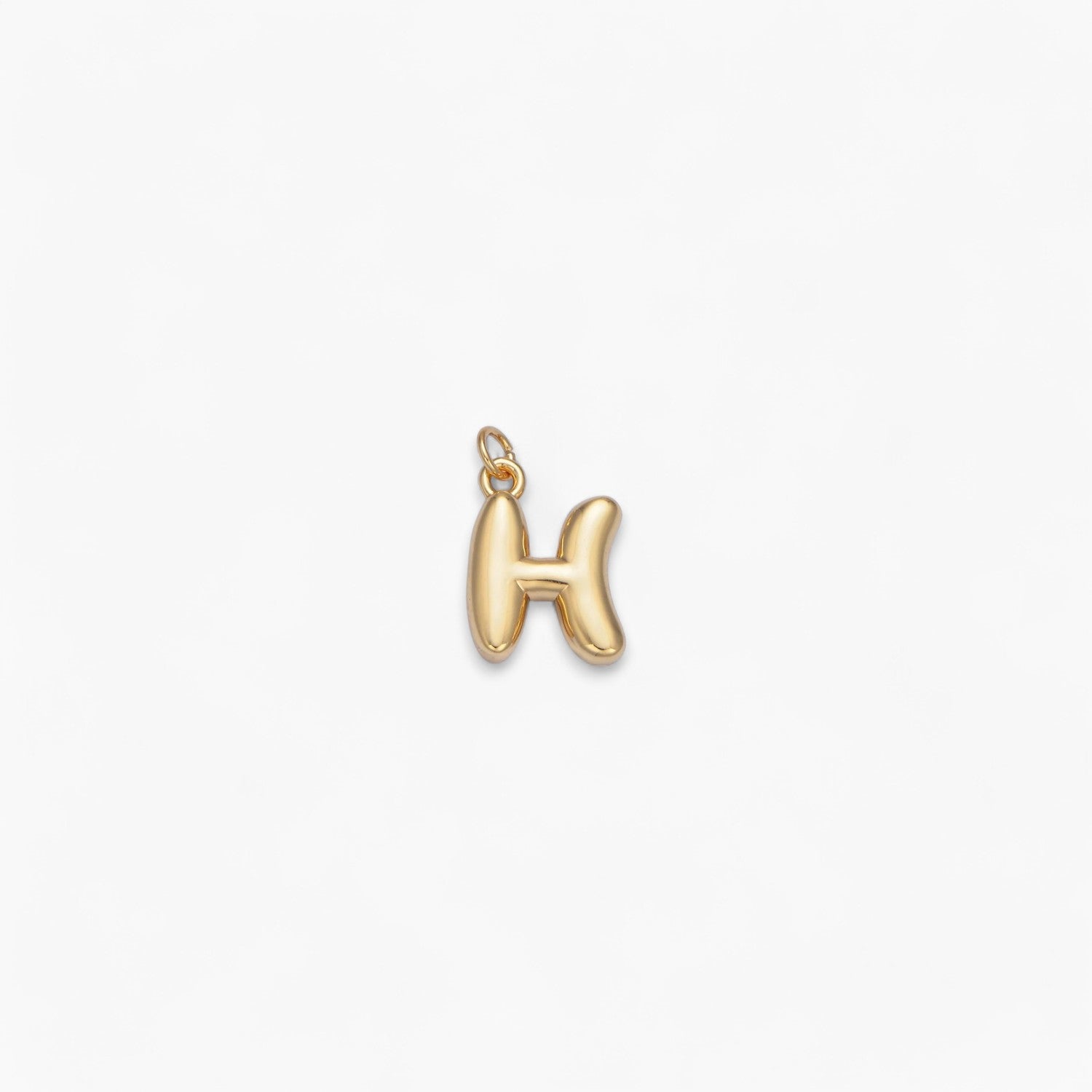 Mini Retro Bubble Letter Charm