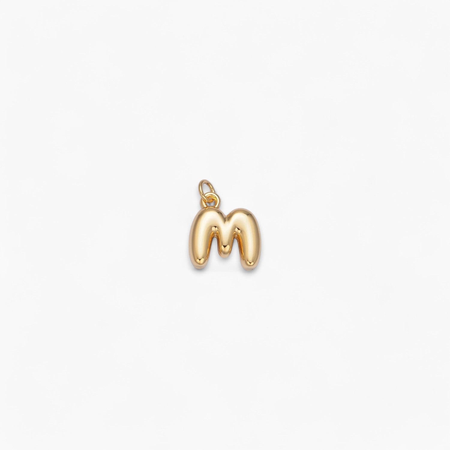 Mini Retro Bubble Letter Charm