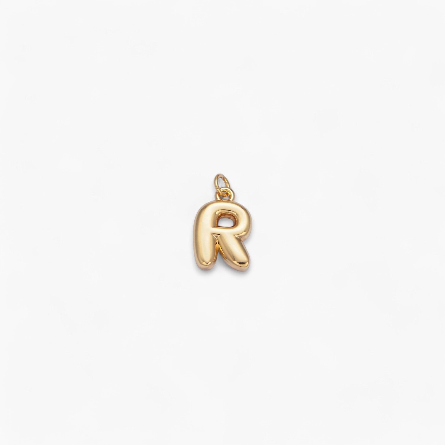 Mini Retro Bubble Letter Charm