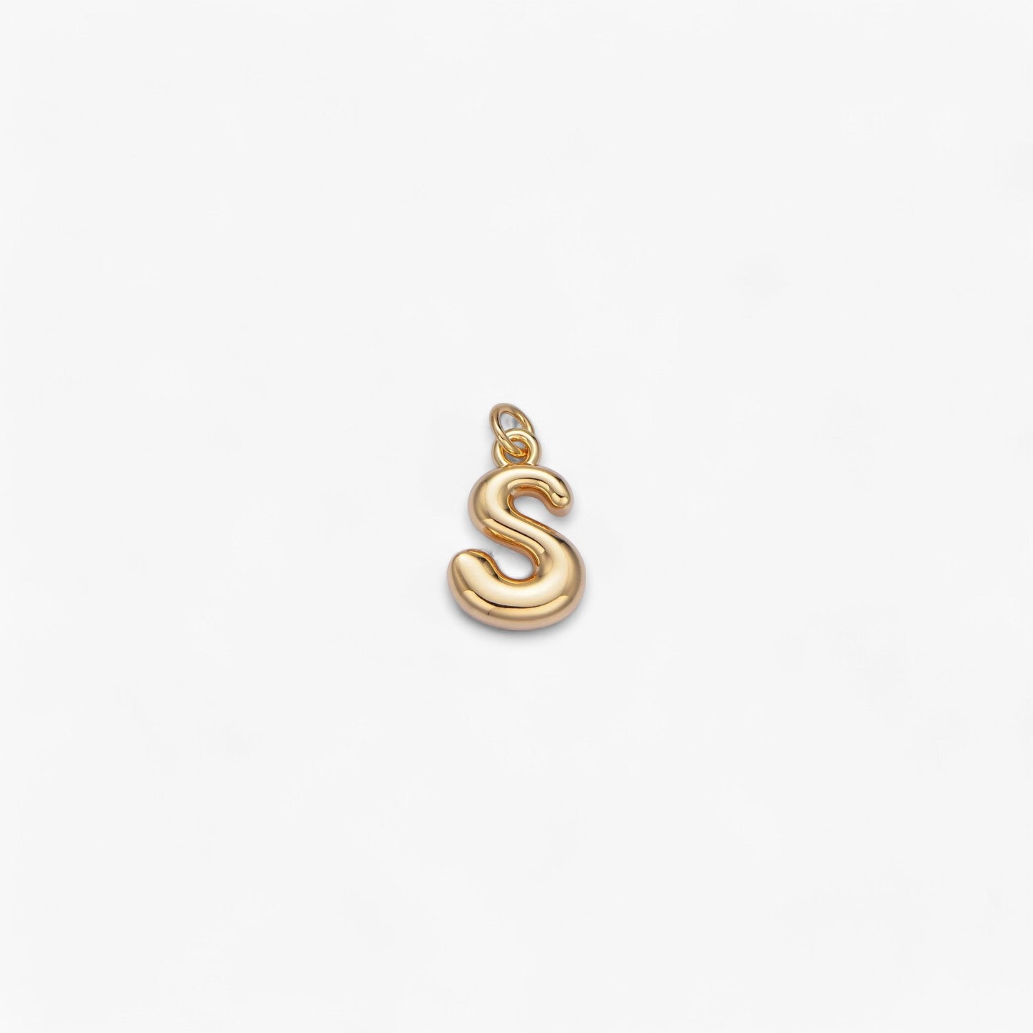 Mini Retro Bubble Letter Charm