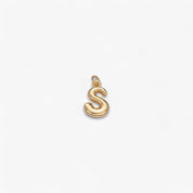 Mini Retro Bubble Letter Charm