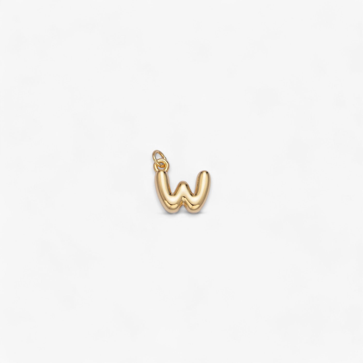 Mini Retro Bubble Letter Charm