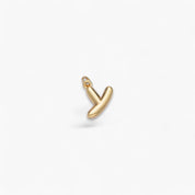 Mini Retro Bubble Letter Charm
