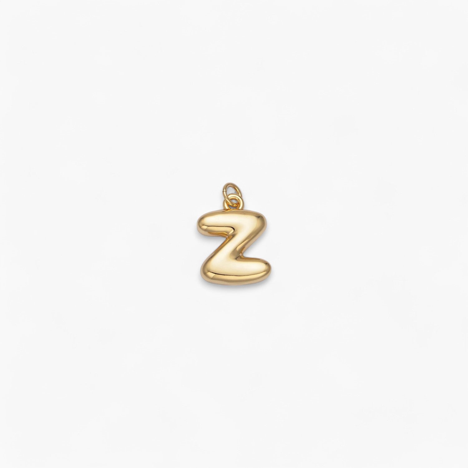 Mini Retro Bubble Letter Charm