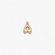 Mini Retro Bubble Letter Charm