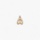 Mini Retro Bubble Letter Charm