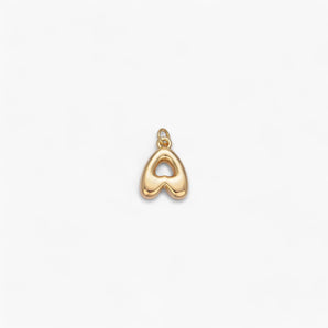 Mini Retro Bubble Letter Charm