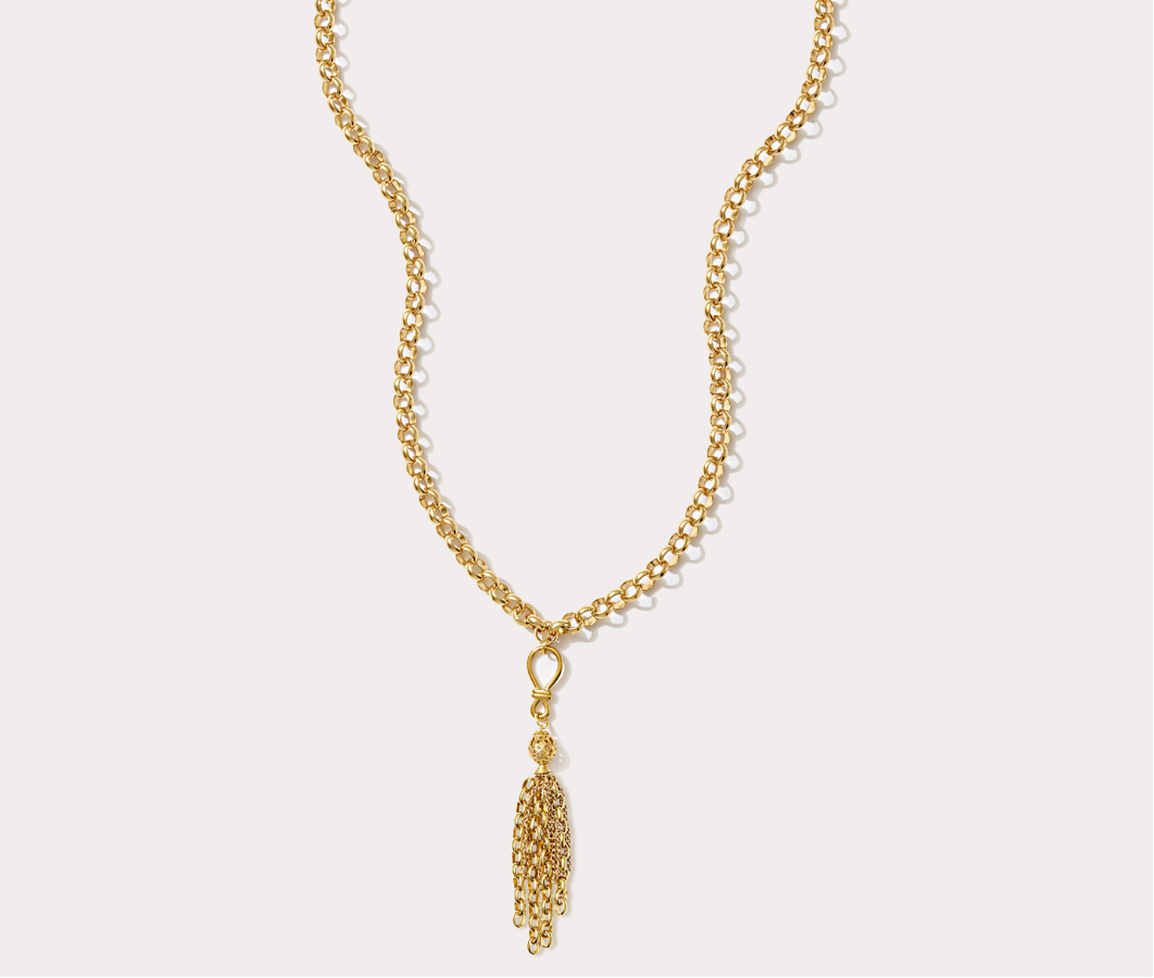 Delphine Tassel Chain Necklace