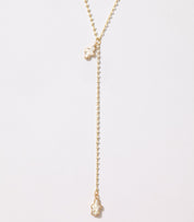 Delphi Cross Pearl Lariat