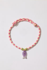 Psarou Gemstone Fish Cord Necklace