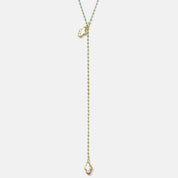 Delphi Cross Pearl Lariat