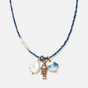 Voula Talisman Bead Necklace