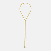 Fira Rose Quartz and Averturine Stone Tie Lariat