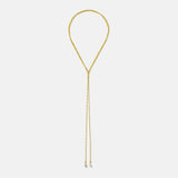 Fira Rose Quartz and Averturine Stone Tie Lariat