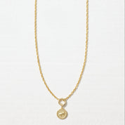 Lunar Long Chain Medallion Necklace