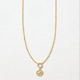 Lunar Long Chain Medallion Necklace