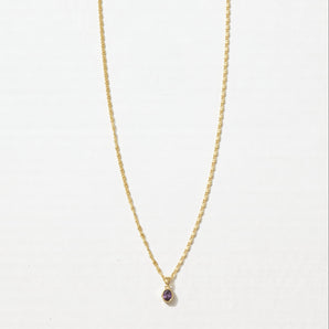 Persona Long Chain Birthstone Necklace