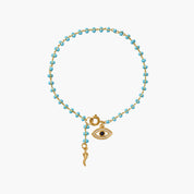 Protection Evil Eye Enamel Bead Bracelet