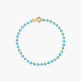 Turquiose Enamel Ball Bracelet