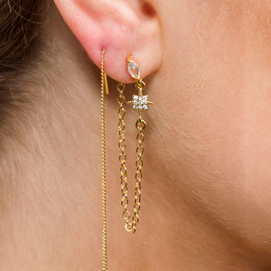 SERAFINA chain drop earrings