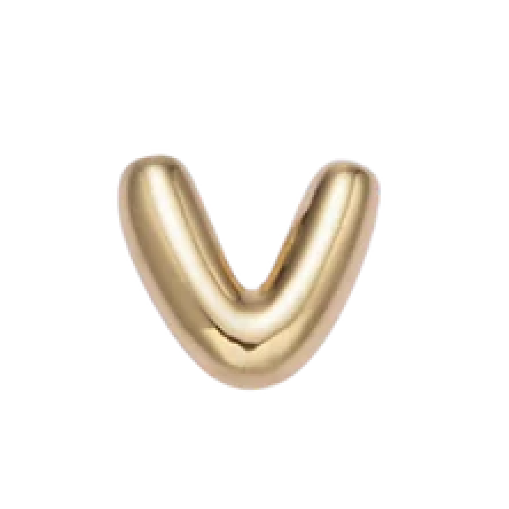 V Bubble Letter