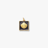 Vintage Enamel Seashell Charm