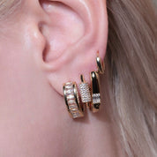 Lyra Baguette Link Hoops