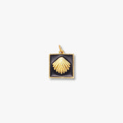 Vintage Enamel Seashell Charm