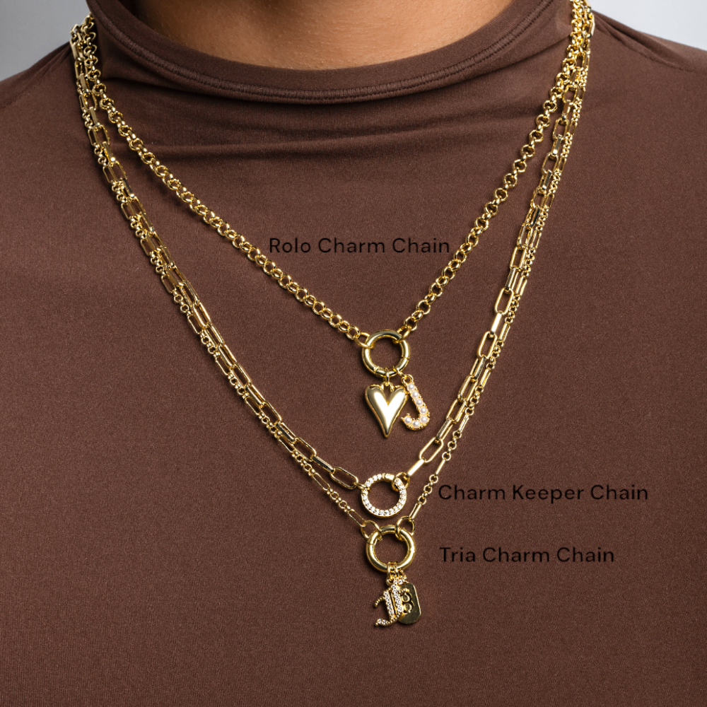 Charm Keeper Pave Chain