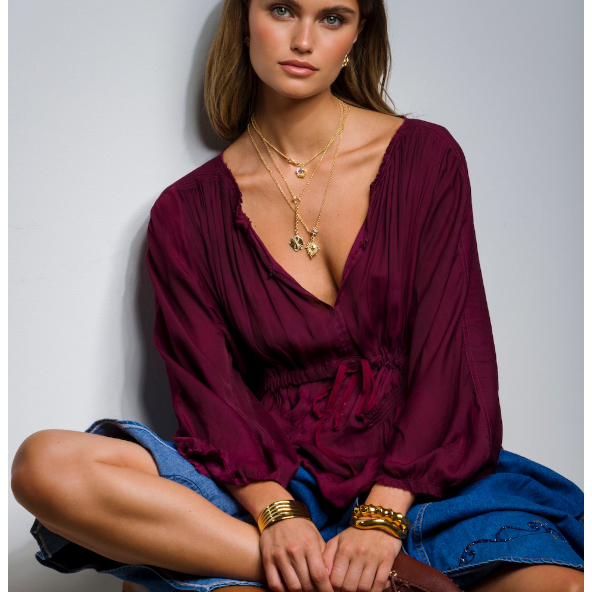 KARMA coin medallion drop lariat