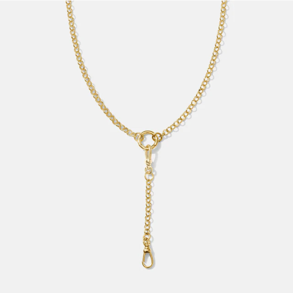 Convertible Rolo Lariat Charm Chain
