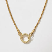 Curved Box Charm Chain