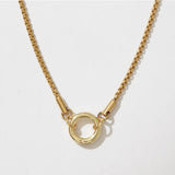Curved Box Charm Chain