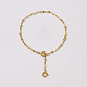 Gemma Mirror Drop Chain Charm Bracelet