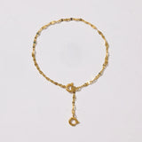 Gemma Mirror Drop Chain Charm Bracelet