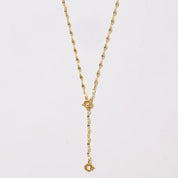 Gemma Mirror Drop Chain Charm Necklace
