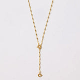 Gemma Mirror Drop Chain Charm Necklace
