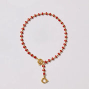 Enamel Drop Chain Charm Bracelet