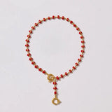 Enamel Drop Chain Charm Bracelet