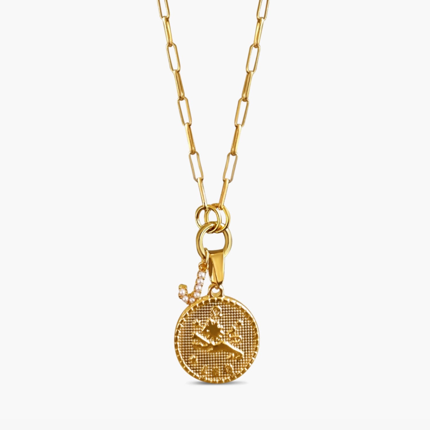 Pearl Letter Charm