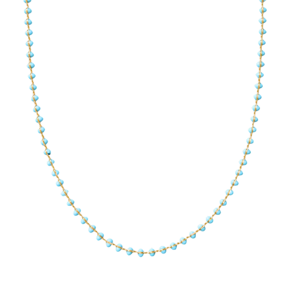 Enamel Ball Strand Necklace