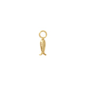 Fortune Fish Huggie Hoop Charm