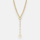 Gaia Duo Charm Chain Drop Necklace