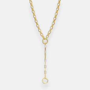 Gaia Duo Charm Chain Drop Necklace
