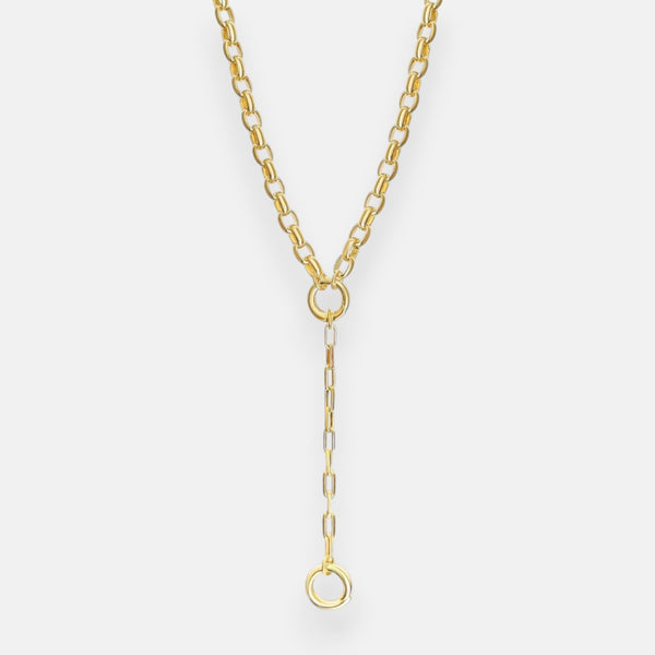 Gaia Duo Charm Chain Drop Necklace